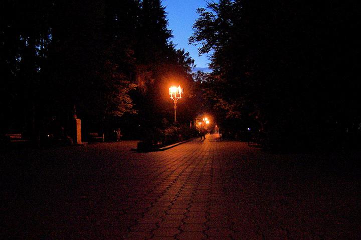 100_4921.JPG - Procházka večerním parkem ve Vatra Dornei.